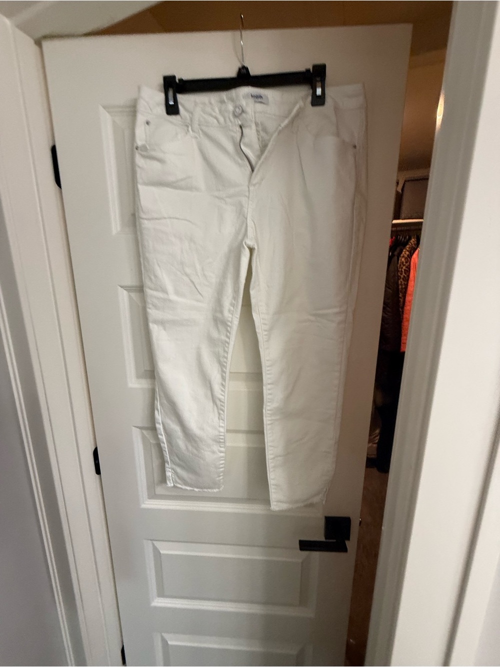 Kensie Crisp White Skinny Cropped Jeans